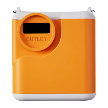 Flextail Nano Pump 5C2 Tragbare Luftpumpe (Orange) – USB-C wiederaufladbar, 180 L/min, IPX4