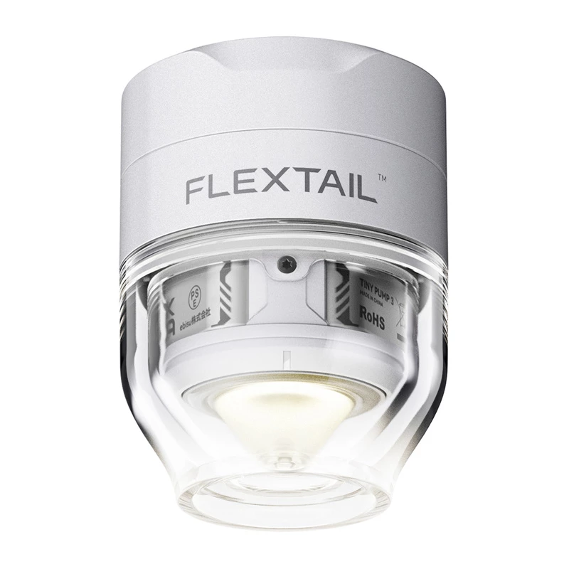 FLEXTAIL Tiny Pump 3X Electric Pump (Weiß) - 180 L/min, USB-C wiederaufladbar, IP44, integrierte LED