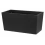 Flowerpot Thermo Patio D76 Schwarz 76 cm runder doppelwandiger isolierter Außenpflanztopf