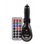 FM-Transmitter CMP05 mit Fernbedienung, USB-Steckplatz, MicroUSB, SD/TF-Kartensteckplatz, 87,5-108 MHz, 12V/24V, Schwarz