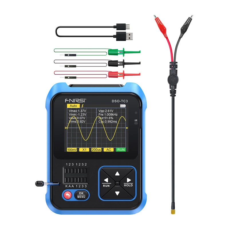 FNIRSI DSO-TC3 Handheld Digital Oszilloskop Transistor Tester Signal Generator 3-in-1