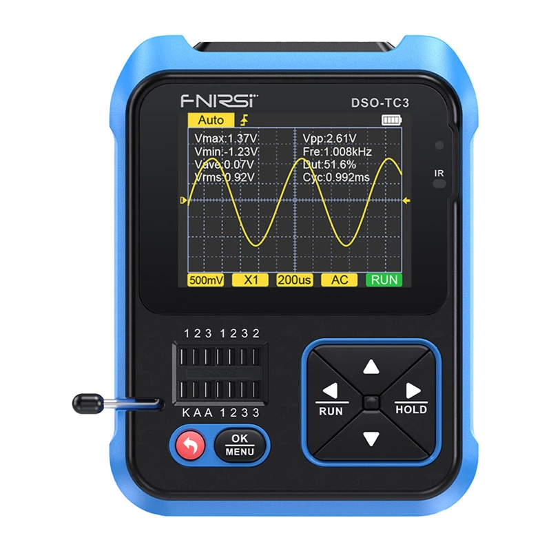FNIRSI DSO-TC3 Handheld Digital Oszilloskop Transistor Tester Signal Generator 3-in-1