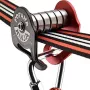 Fofana Ninja Slider Slackline Pulley - Outdoor Zip Line Trolley für Kinder, 110 kg Kapazität, Schwarz/Gelb