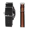Folli Follie Donatella Herrenuhr WT14T0015DG 40mm Edelstahlgehäuse Schwarzes Lederarmband Quarz Analog