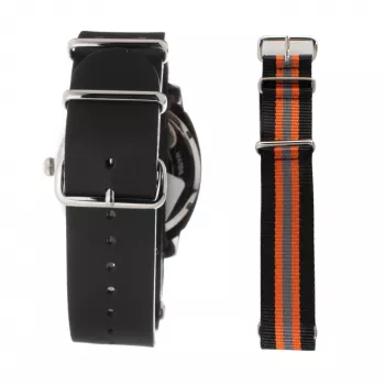 Folli Follie Donatella Herrenuhr WT14T0015DG 40mm Edelstahlgehäuse Schwarzes Lederarmband Quarz Analog