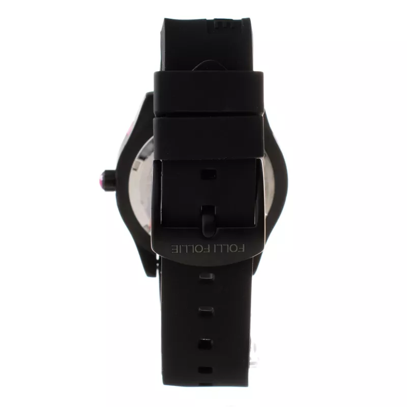 Folli Follie Donatella Damen Quarzuhr 40mm Roségold Edelstahl Pink Leder