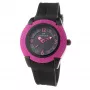 Folli Follie Donatella Damen Quarzuhr 40mm Roségold Edelstahl Pink Leder