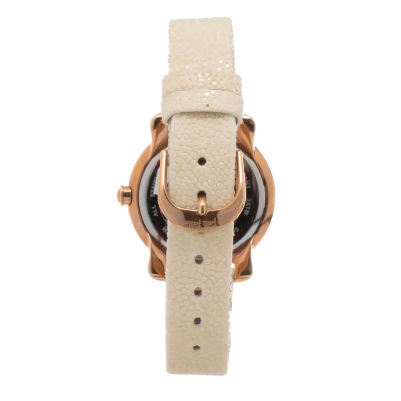 FOLLI FOLLIE Donatella Damen-Quarzuhr WF14B002SPS 35mm Roségold Edelstahl Pink Leder