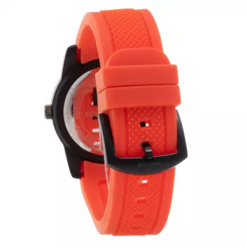 Folli Follie Donatella Damen-Quarzuhr WT13K002ZPR 38mm Roségold-Ton Edelstahlgehäuse Pinkes Lederarmband