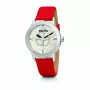 FOLLI FOLLIE Donatella Damenuhr WF13T040SPWR 32mm Roségold Edelstahl Weißes Leder