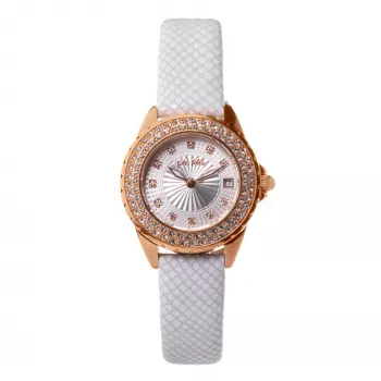 Folli Follie Heart4Heart Damen Quarz Analog Uhr WF1B006ST 33mm Silber Edelstahl