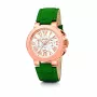 Folli Follie Damenuhr WF13R002SES 35mm Roségold Edelstahl Beiges Leder