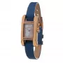 Folli Follie WF13B064SPWA Damen Quarz Analoguhr - Weißes Lederarmband, 34mm Roségold-Gehäuse