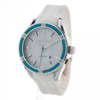 FOLLI FOLLIE Damenuhr WF0T027ZDL 42mm Weißes Leder