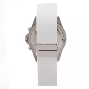 Folli Follie Damen Dynasty Quarz Analoguhr WF8T031ZEW 45mm Weißes Leder