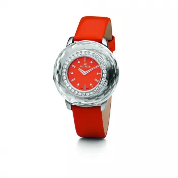 Folli Follie Damen Quarz Analog Uhr WF0A046SSO 32mm Edelstahl Silber