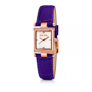 Folli Follie Damen Quarz Analog Uhr WF13B037SSL Edelstahl Silber Zifferblatt 18mm