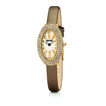 Folli Follie Damen Quarz Analog Uhr WF13C041SPW 18mm Weißes Lederarmband