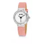 FOLLI FOLLIE Damenuhr WF13A032SPR 28mm Quarz Analog Edelstahl Leder Pink