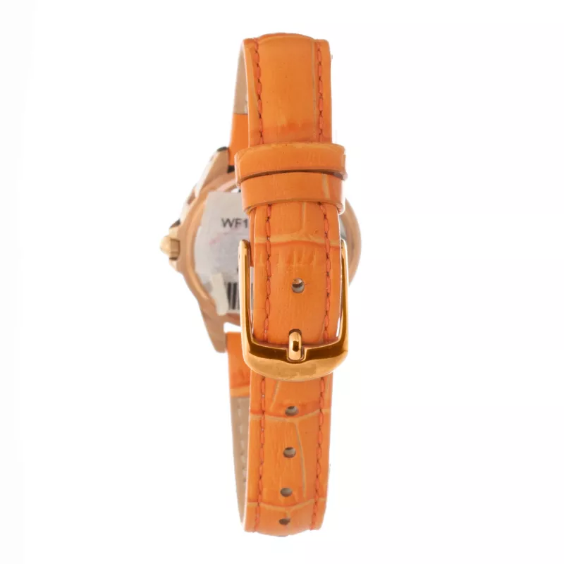 FOLLI FOLLIE Damenuhr WF13B071STN 30mm Roségold Edelstahl & beiges Leder