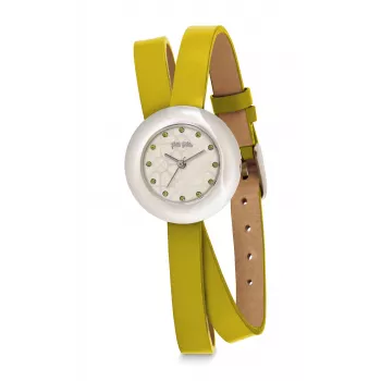 FOLLI FOLLIE Damenuhr WF13F030SSF 28mm Edelstahl Quarz Analog