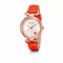 FOLLI FOLLIE Damenuhr WF15R029SPNA 32mm Roségold Edelstahl Pink Leder
