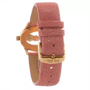 FOLLI FOLLIE Damenuhr WF1R016SSK 40mm Edelstahl Quarz Analog Weißes Zifferblatt Silbernes Armband