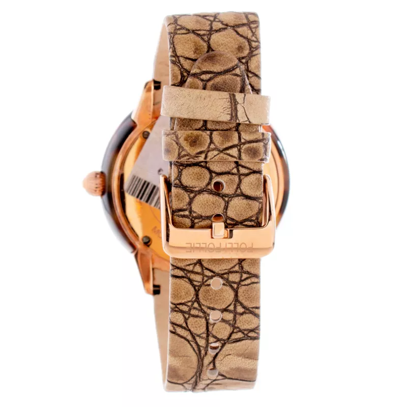 FOLLI FOLLIE Damenuhr WF8R034SSB (45mm) Edelstahl Quarz Analog