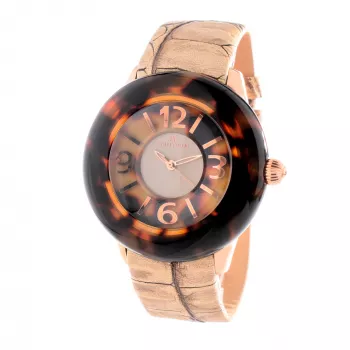 FOLLI FOLLIE Damenuhr WF8R034SSB (45mm) Edelstahl Quarz Analog