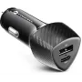Forcell Carbon CC50-1A1C 38W Auto-Ladegerät USB-C PD 3.0 + USB-A QC 3.0 Schwarz