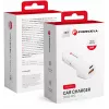 Forcell Carbon CC50-1A1C 38W USB-C PD + USB-A QC 3.0 Auto-Ladegerät - Weiß