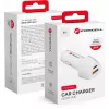 Forcell Carbon CC50-1A1C 38W USB-C PD + USB-A QC 3.0 Auto-Ladegerät - Weiß