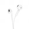 Forcell F-Audio HR-ME25 Lightning In-Ear-Kopfhörer mit Mikrofon und Fernbedienung, Weiß