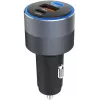 Forcell F-Energy 65 Auto-Ladegerät 65W, 2x USB-C (PD 3.0) & 1x USB-A (QC 4.0), Grau
