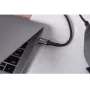 Forcell F-Energy Cafule USB-C auf USB-C Kabel 2 m 240 W PD 5A QC 4.0 Geflochten Schwarz