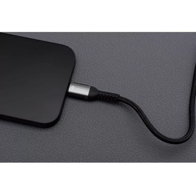 Forcell F-Energy Cafule USB-C auf USB-C Kabel 3m 240W PD 3.1 QC 4.0 geflochten Schwarz