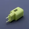 Forcell F-Energy GaN III VT-41 33 W GaN-Wandladegerät, 1x USB-C PD 3.0/PPS & 1x USB-A QC 4.0, Grün