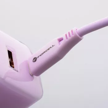 Forcell F-Energy GaN III VT-41 33W 1x USB-C 1x USB-A PD 3.0 QC 4.0 Wandladegerät Lila