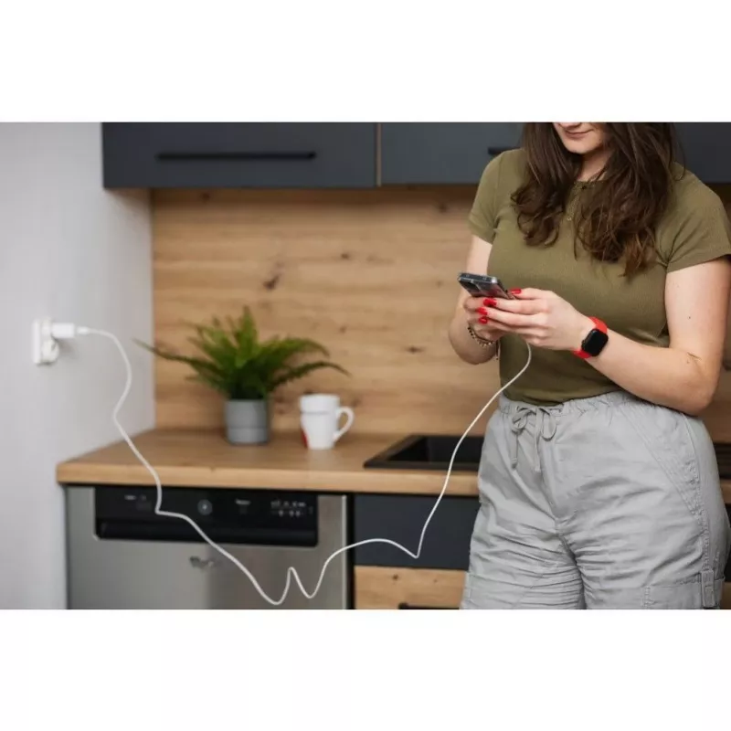 Forcell F-Energy USB-C auf USB-C Kabel QC4.0 PD 5A 100W 3m Weiß C339