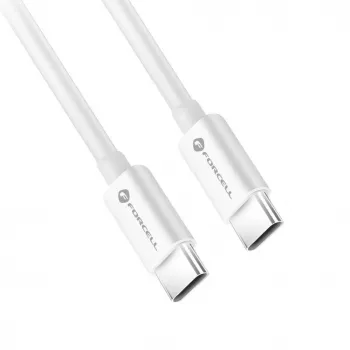 Forcell F-Energy USB-C auf USB-C Kabel QC4.0 PD 5A 100W 3m Weiß C339
