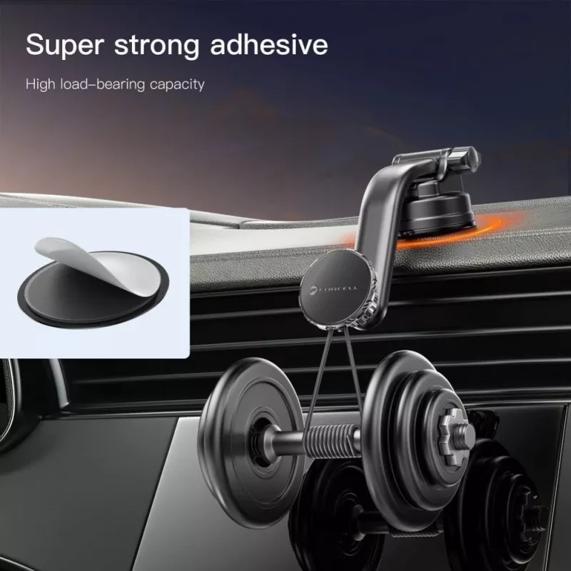 Forcell F-Grip MagLuxe Magnetischer Auto-Handyhalter – Windschutzscheibe, Armaturenbrett, Lüftung – Schwarz