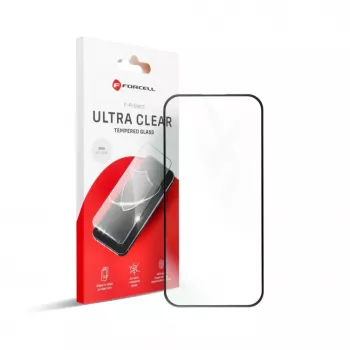 Forcell Ultra Clear Glass Tempered Glass Screen Protector für Xiaomi Redmi 14C, schwarzer Rahmen