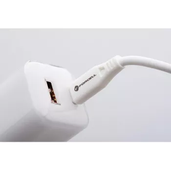 Forcell VT-41 GaN III 33W Wandladegerät mit 1x USB-C PD 3.0 & 1x USB-A QC 4.0 (Weiß)