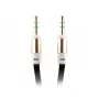 FOREVER Universal AUX-Kabel 3,5 mm Klinke auf Klinke, 1 m, Schwarz