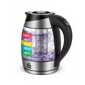 ForMe FKG-488 Kabelloser Wasserkocher 1,8 L Silber/Schwarz
