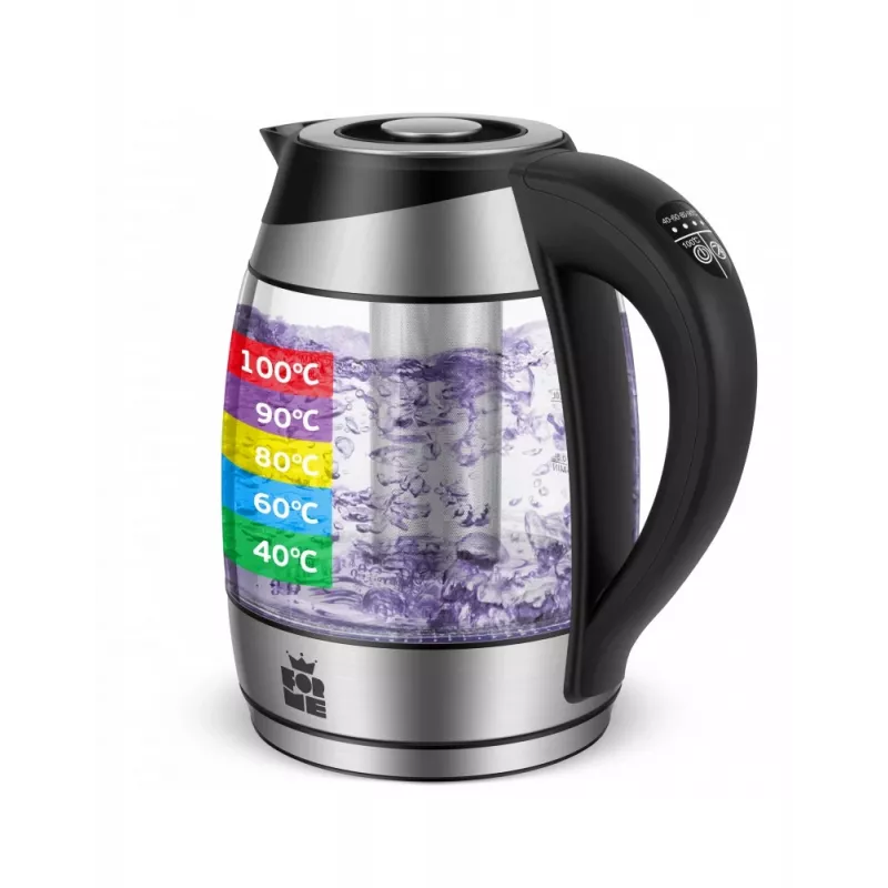 ForMe FKG-488 Kabelloser Wasserkocher 1,8 L Silber/Schwarz