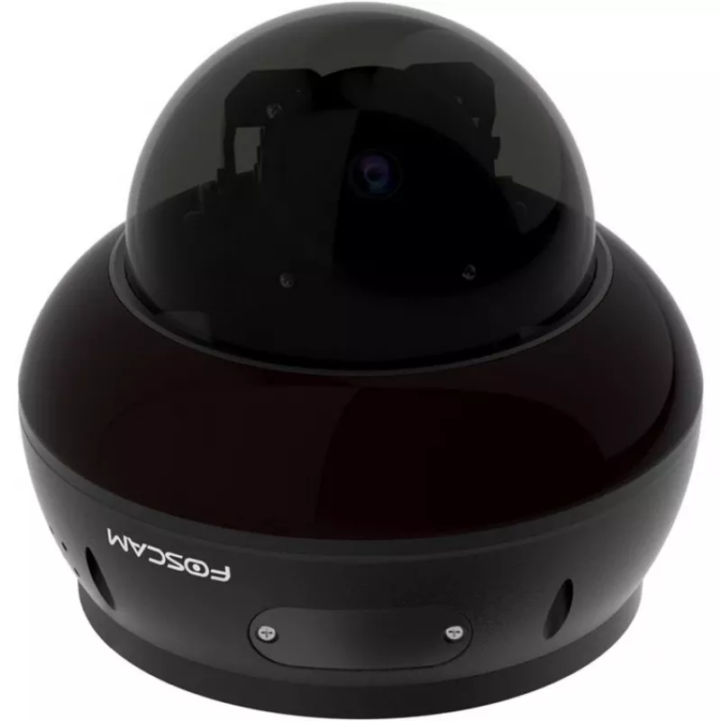 Foscam D8ET IP-Überwachungskamera Schwarz 8MP (3840x2160), PoE, PT-Funktion, KI-gestützte Erkennung, IK10 Vandalismusschutz