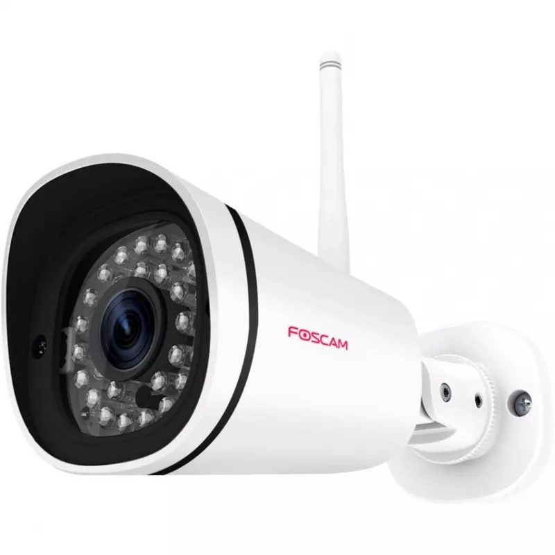FOSCAM FN7108W-B4-1T 8-Kanal Drahtloses NVR-Sicherheitssystem mit 4x FI9910W 1080P Bullet-Kameras, 1TB HDD, Weiß