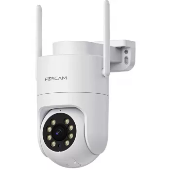 Foscam PD8 Wireless Surveillance Camera White 8MP (3840x2160), WiFi 6 Dual Band, Millimeter Wave Radar, 360° Auto-Tracking, Pan & Tilt