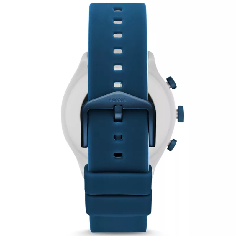 Fossil FTW4036 Gen 5 Smartwatch 44mm Edelstahl Silikonarmband Wear OS